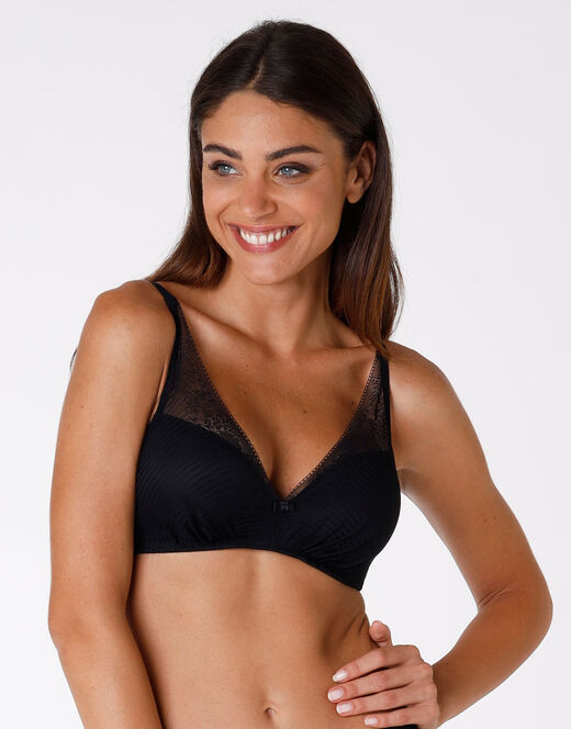 Lovable Reggiseno senza ferretto leggermente imbottito Sensual Touch Exclusive, nero Vendita Economica