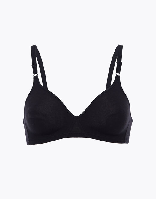 Lovable Reggiseno senza ferretto Cotton Line in cotone, nero Vendite Flash