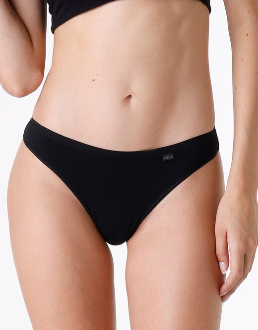 Lovable Brasiliano lovely in cotone modal, nero Negozio