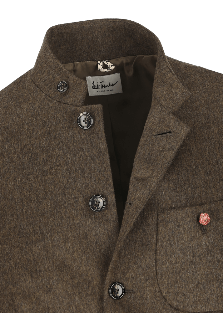 Luis Trenker Blazer in loden con colletto alla coreana Lusandro Qualità Garantita