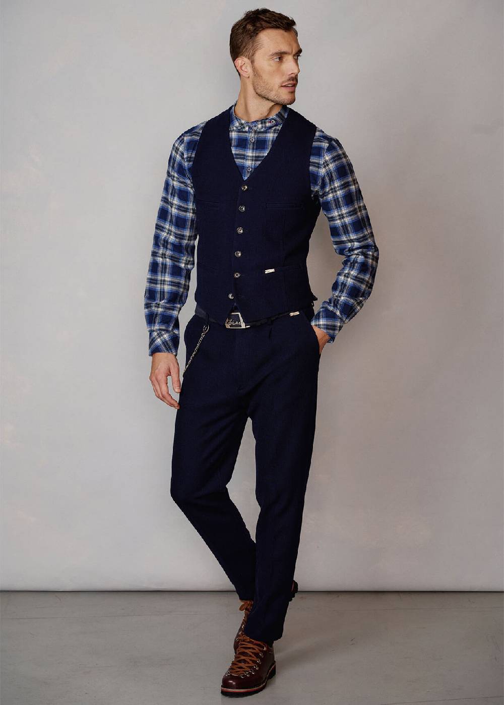 Luis Trenker Gilet in jersey Lusebastian