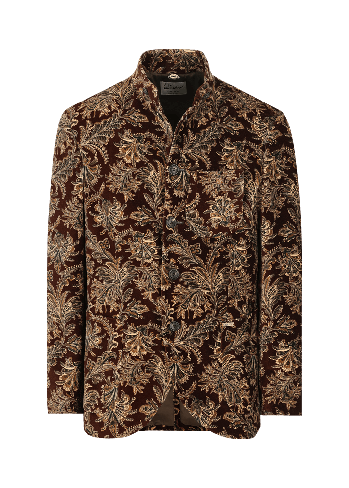 Luis Trenker Blazer in velluto con motivo damascato Lusandro Fino Al -60%