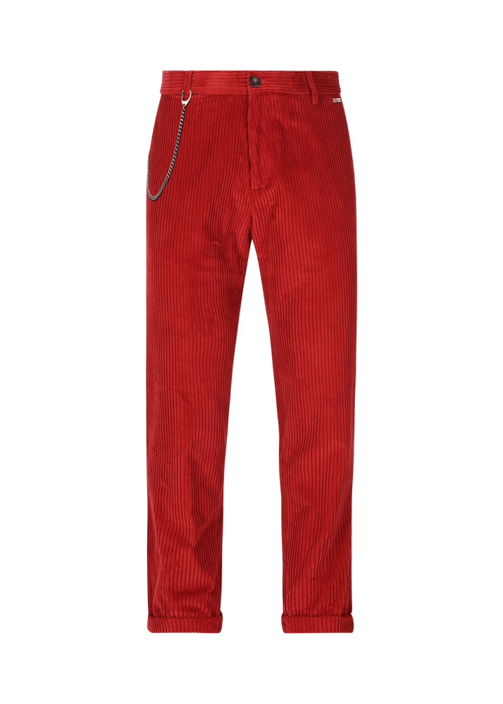 Luis Trenker Pantaloni chino in velluto a coste Lubruneu Novità