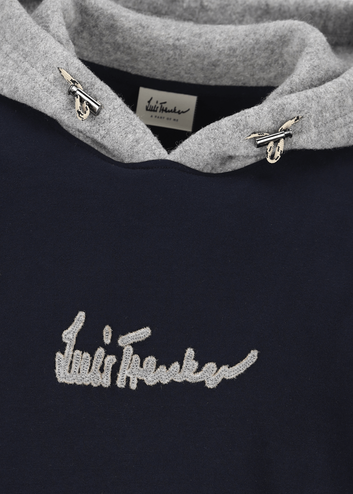Luis Trenker Pullover con cappuccio e logo Luphilipp Saldi