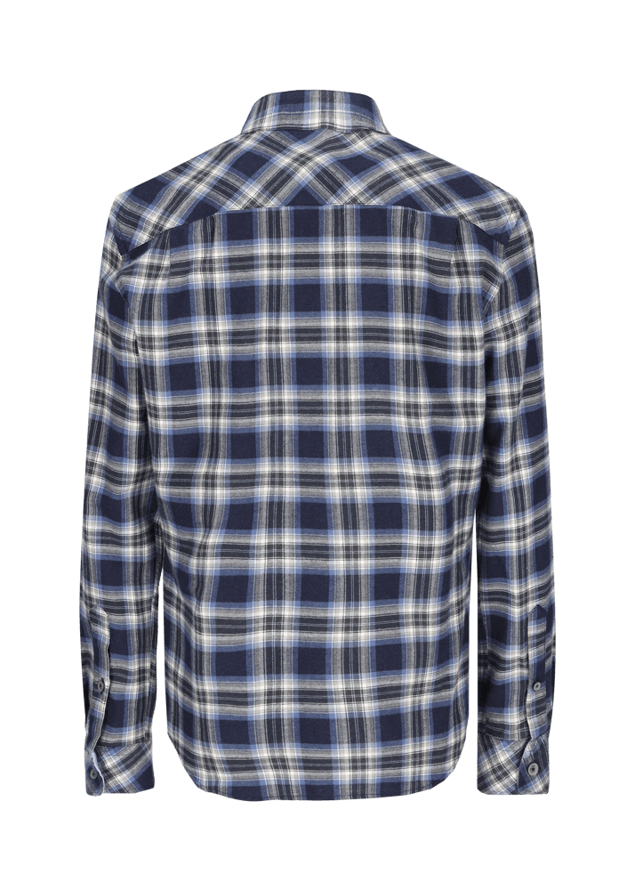 Luis Trenker Camicia a quadri con colletto alla coreana modello Lubernet Vendita Calda