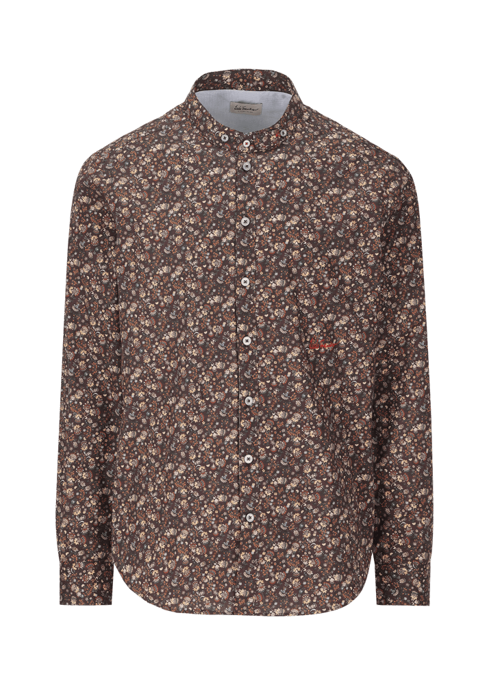 Luis Trenker Camicia con motivo floreale Lubernet Vendita Economica