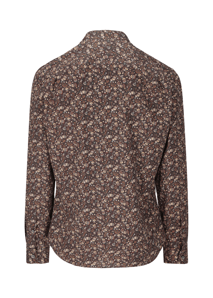 Luis Trenker Camicia con motivo floreale Lubernet Vendita Economica