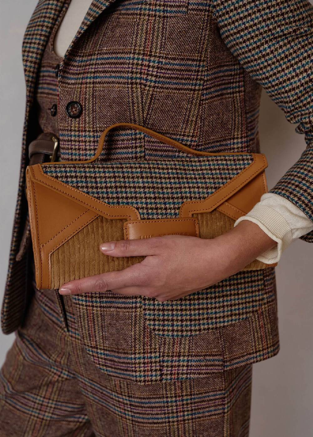 Luis Trenker Clutch in mix di materiali Lubrief 2025