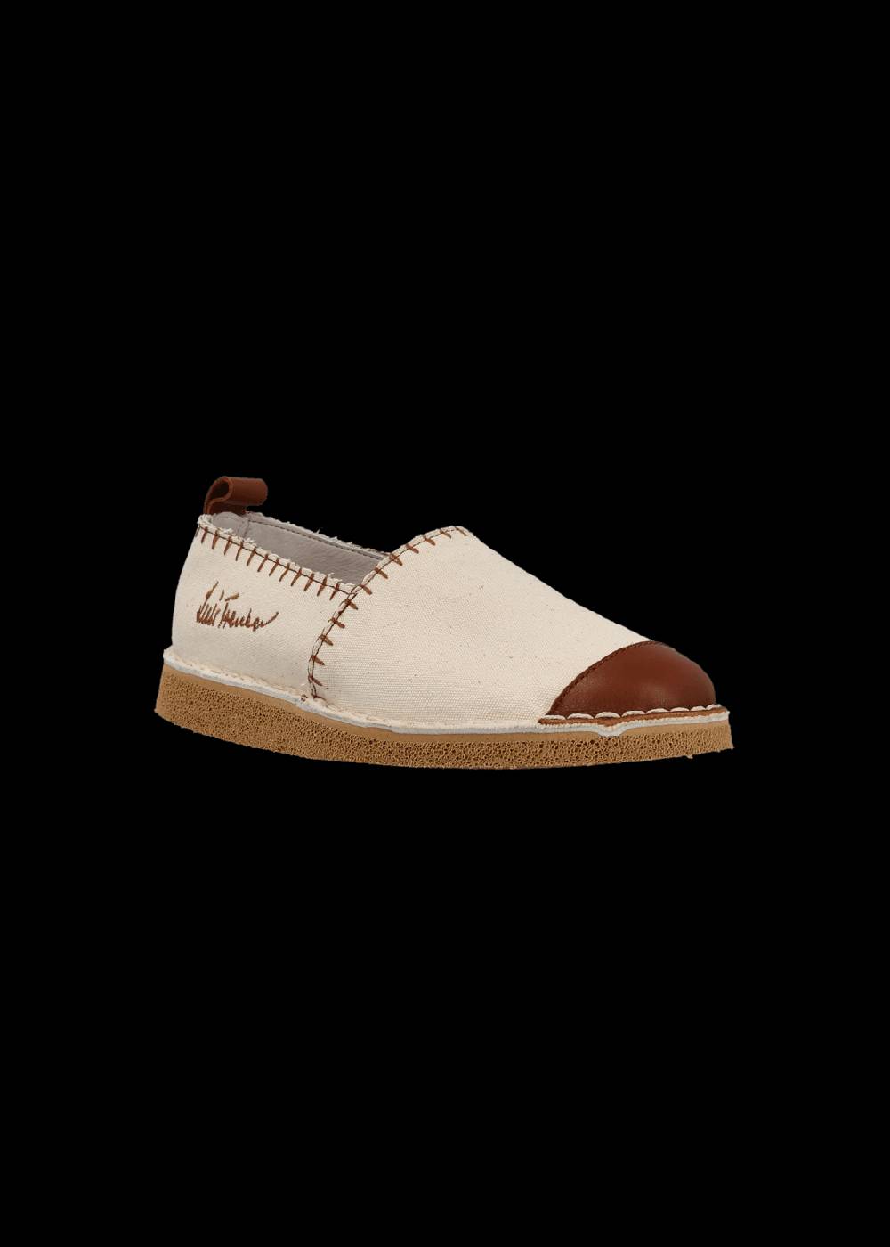 Luis Trenker Espadrillas in tela e pelle modello Ludrespa In Saldo