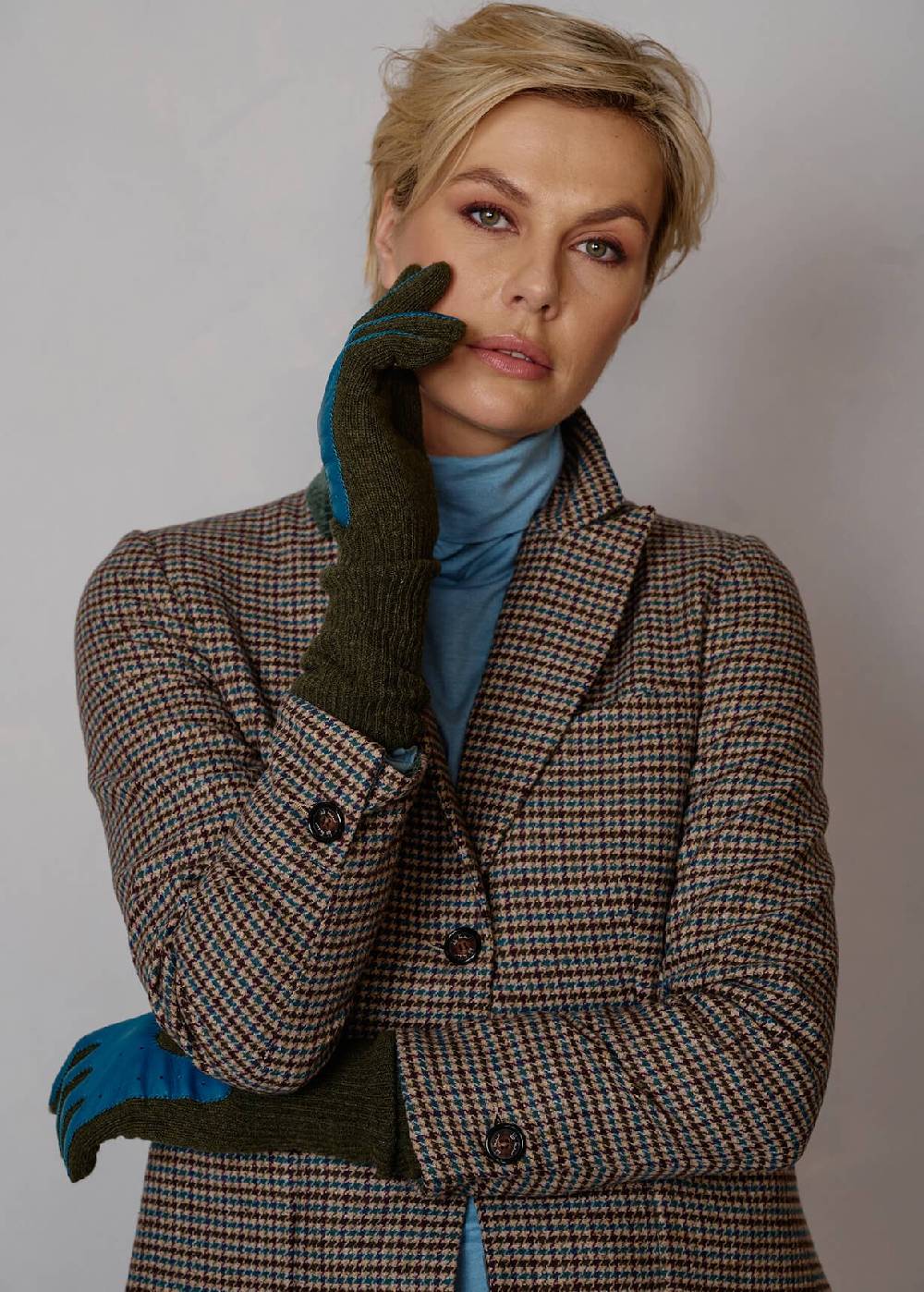 Luis Trenker Blazer con motivo pied-de-poule Lurania Italy