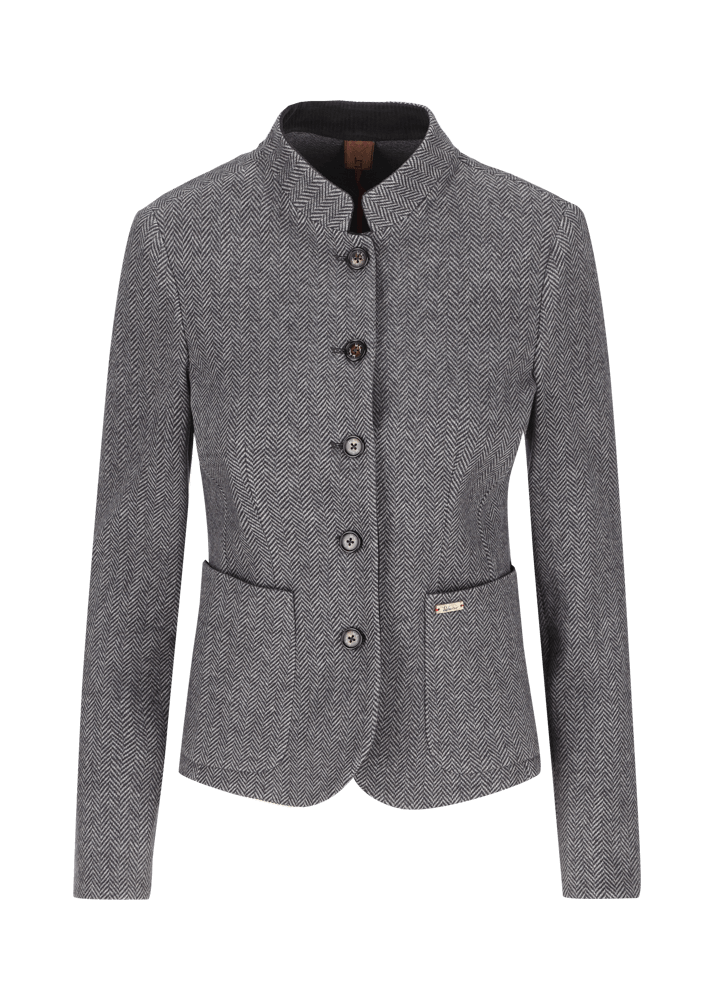 Luis Trenker Blazer con motivo a spina di pesce modello Luranda Promozione