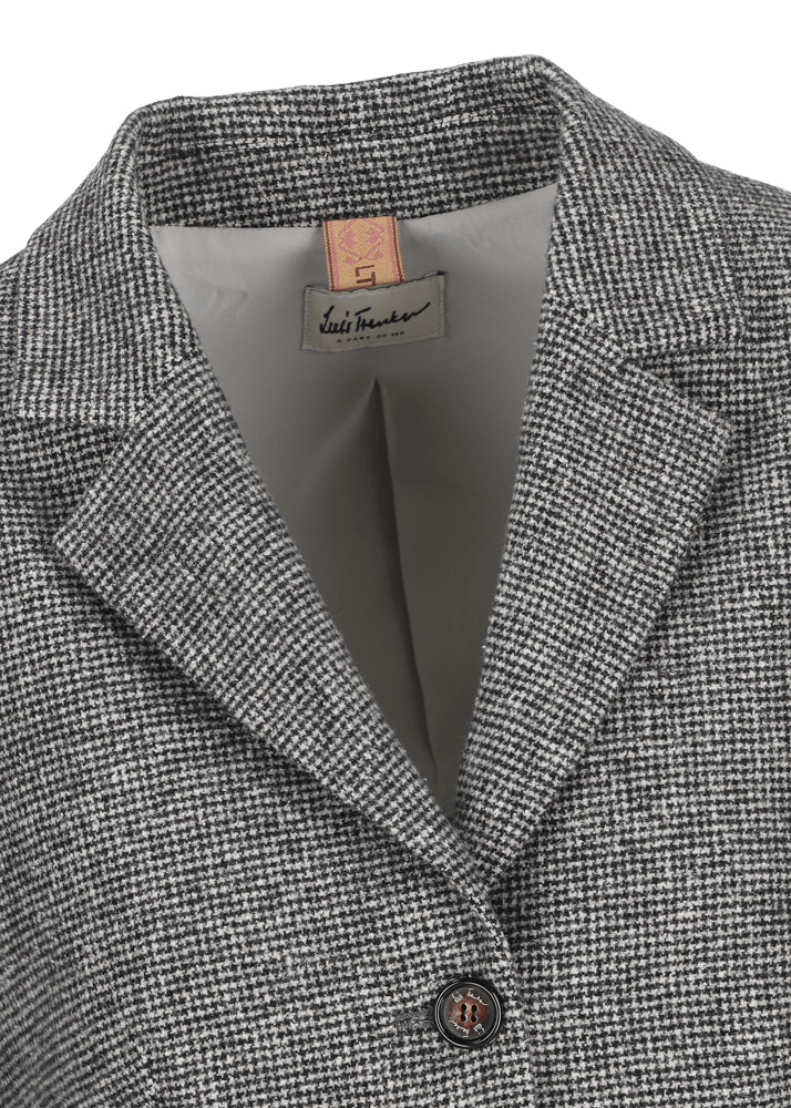 Luis Trenker Blazer con motivo pied-de-poule Lusonia Spedizione Gratuita