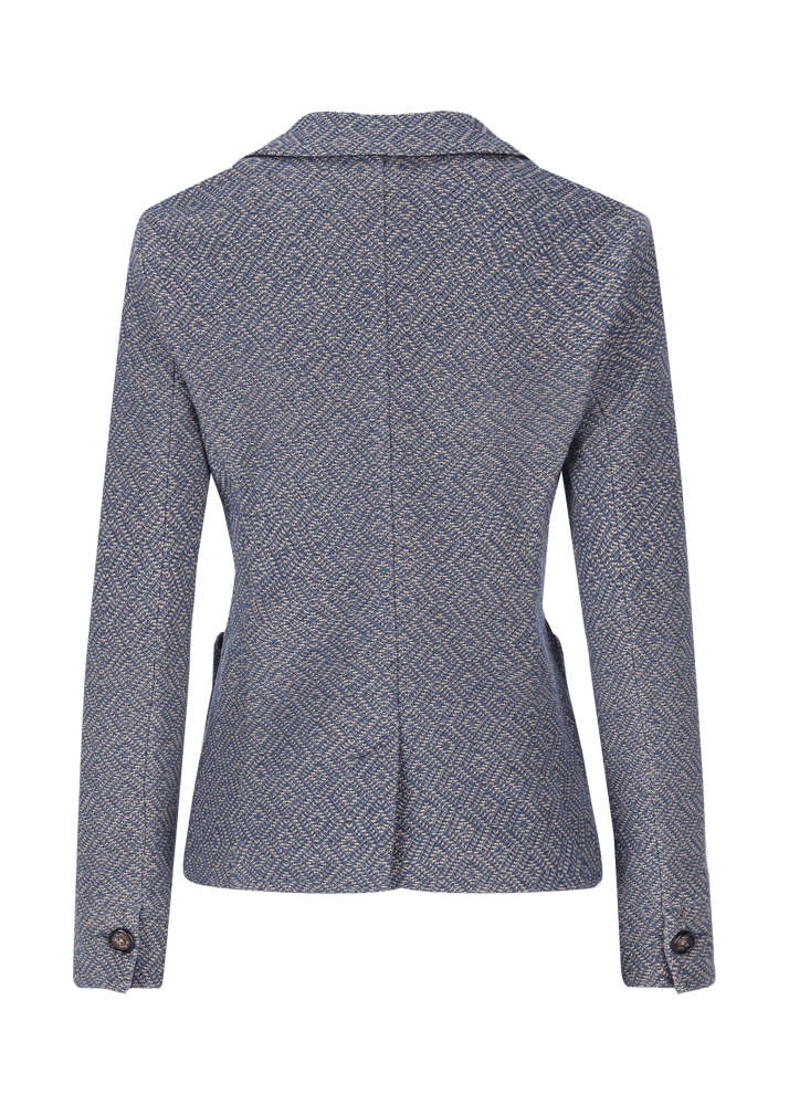 Luis Trenker Blazer in jersey con motivo Lurosella Acquista Ora