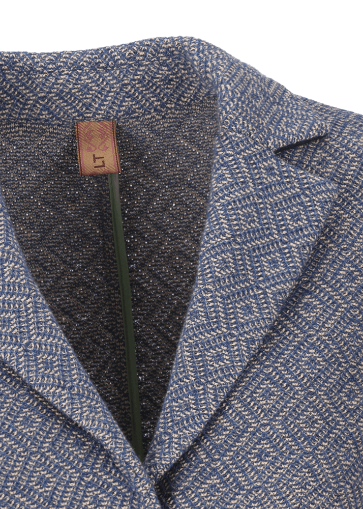 Luis Trenker Blazer in jersey con motivo Lurosella Acquista Ora