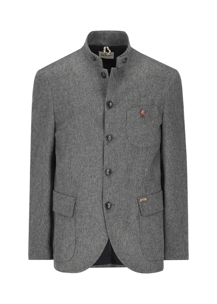 Luis Trenker Blazer in loden con colletto alla coreana Lusandro Novità