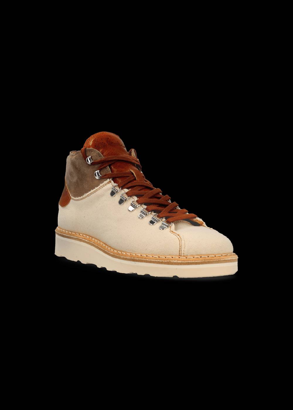 Luis Trenker Sneaker alta in tela e pelle modello Lugionata Offerte