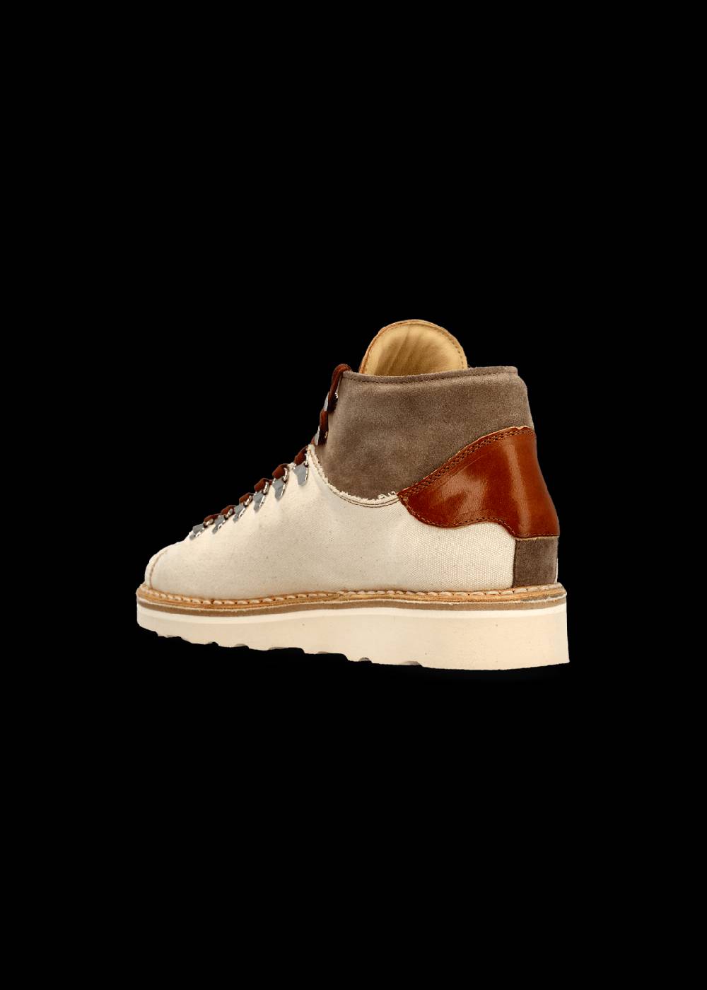 Luis Trenker Sneaker alta in tela e pelle modello Lugionata Offerte