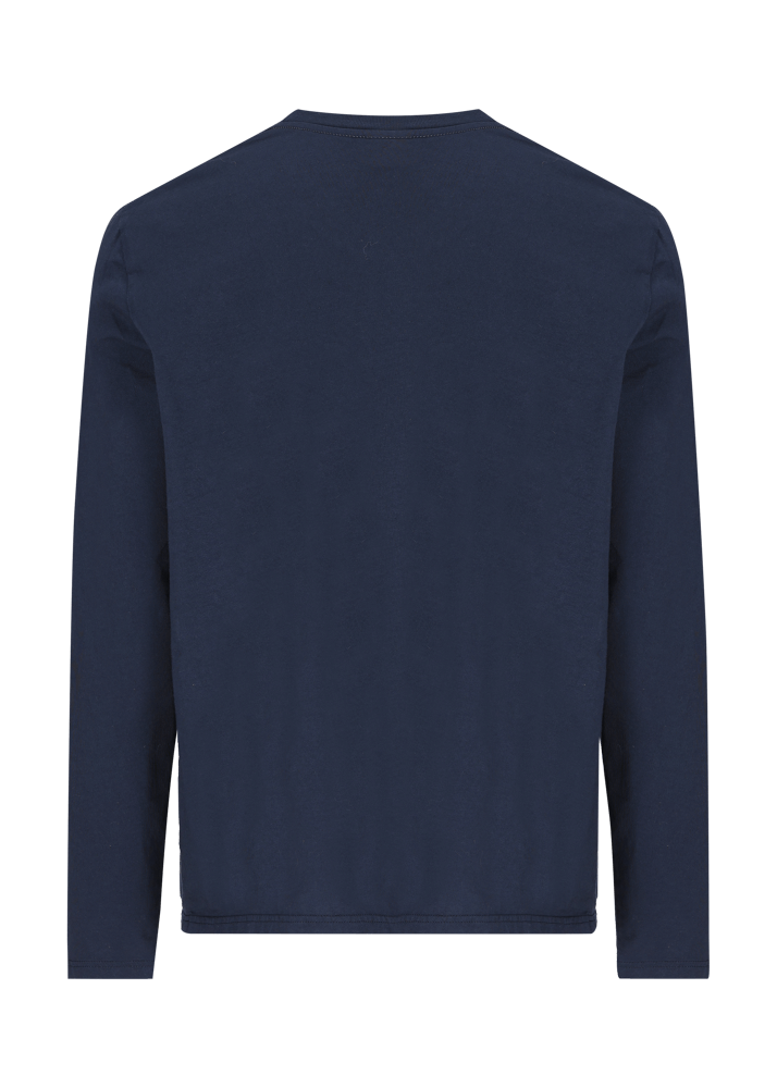 Luis Trenker Maglia a maniche lunghe con scritta Bergfreund Vendita Calda