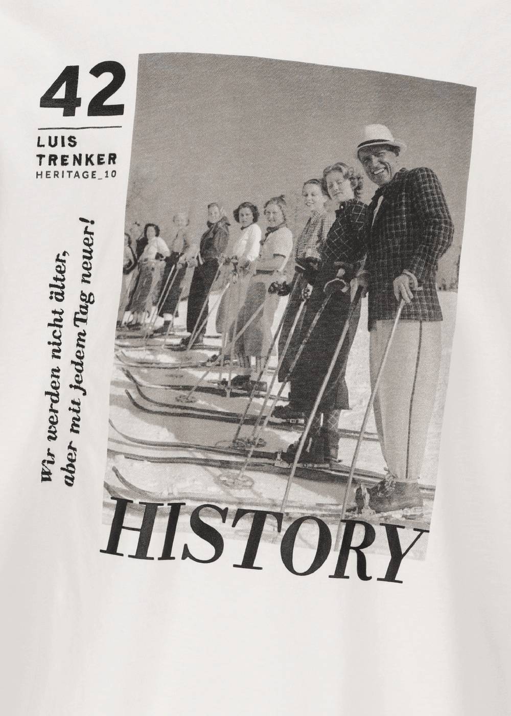 Luis Trenker T-shirt con motivo Heritage modello Luluis Negozio
