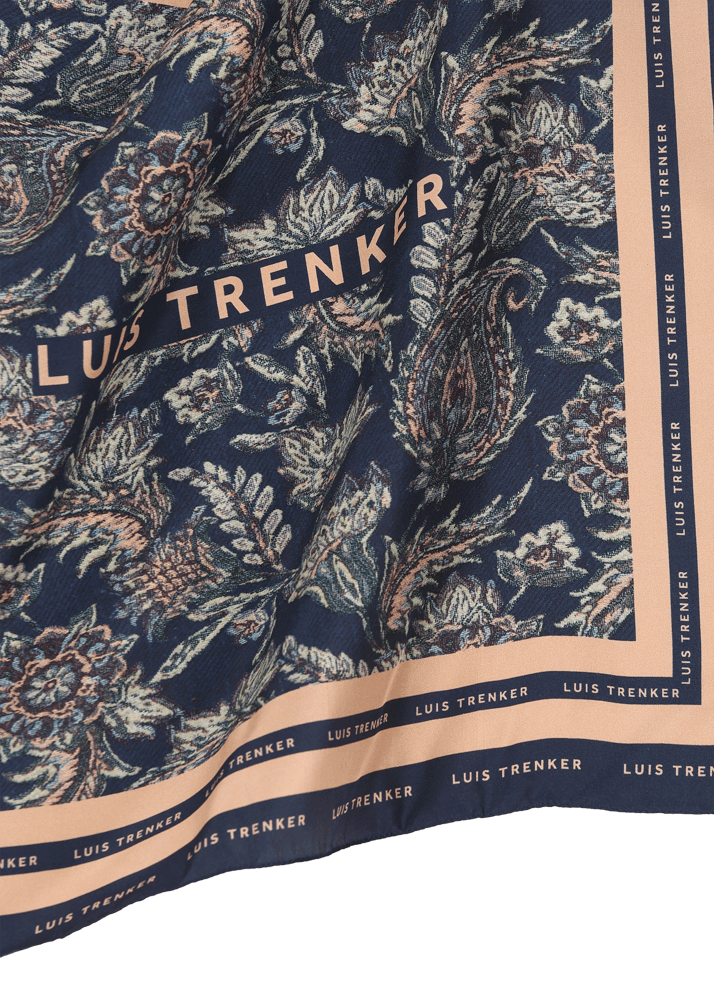 Luis Trenker Foulard di seta con motivo floreale Lufrancara In Linea