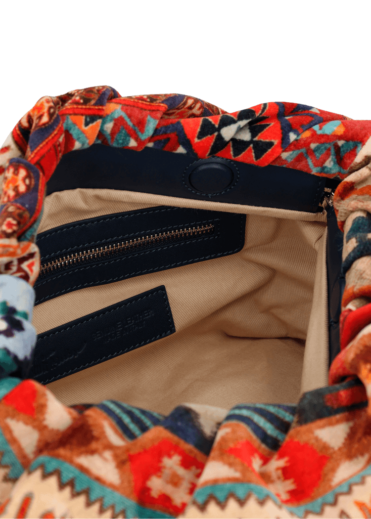 Luis Trenker Clutch in velluto modello Luposch Italy