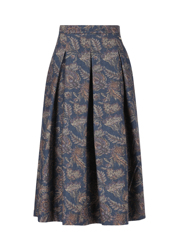 Luis Trenker Gonna plissettata con stampa paisley Luklaudia Moda