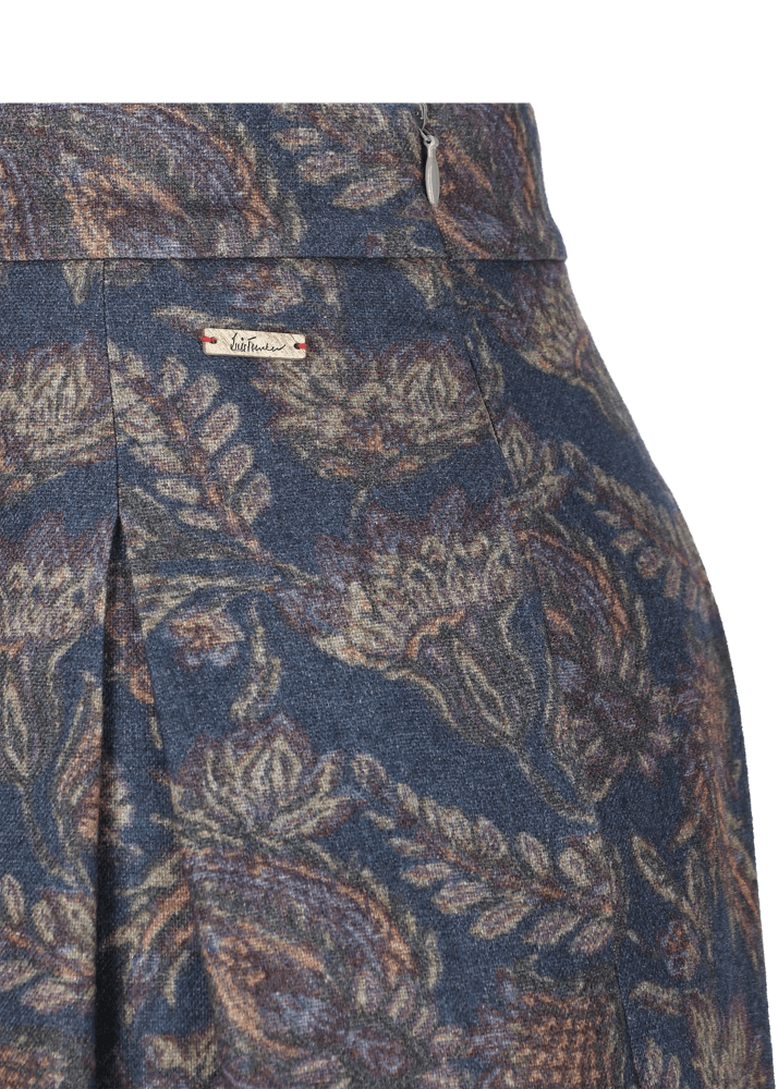 Luis Trenker Gonna plissettata con stampa paisley Luklaudia Moda