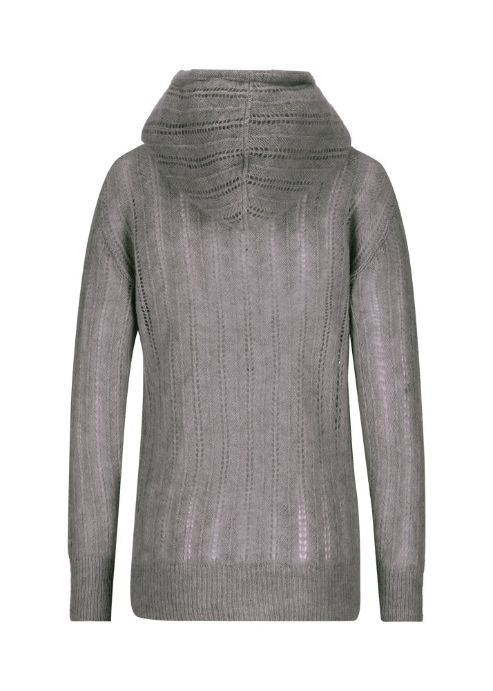 Luis Trenker Pullover lavorato a maglia con cappuccio Luwaltraud Pezzi Unici