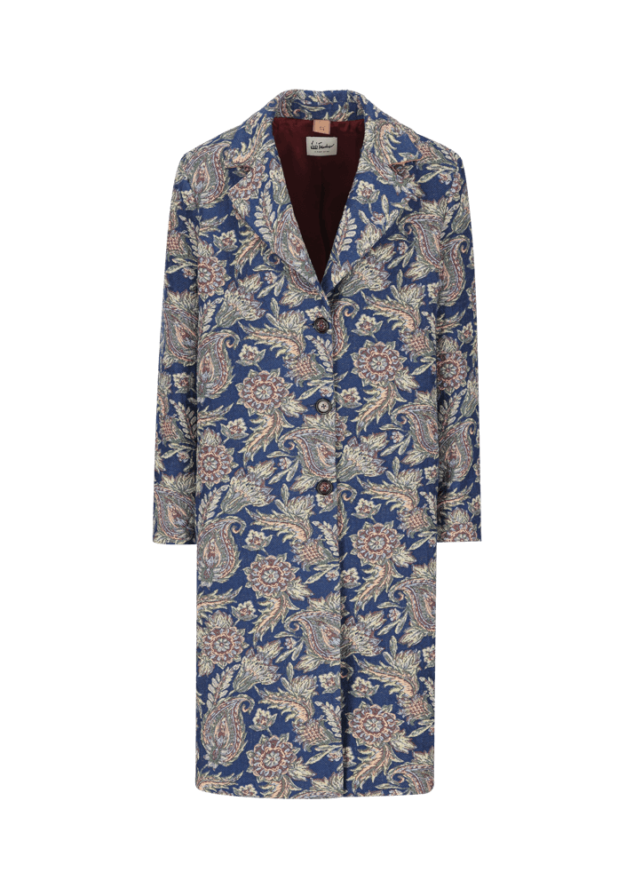 Luis Trenker Cappotto in jacquard con motivo Lugreta Fino Al -60%