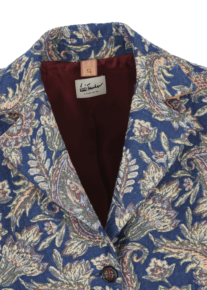 Luis Trenker Cappotto in jacquard con motivo Lugreta Fino Al -60%