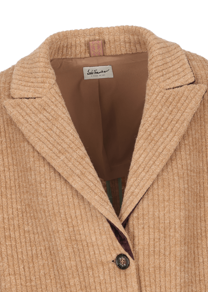 Luis Trenker Cappotto in lana vergine con lavorazione a costine Lugiorgia Shopping Online