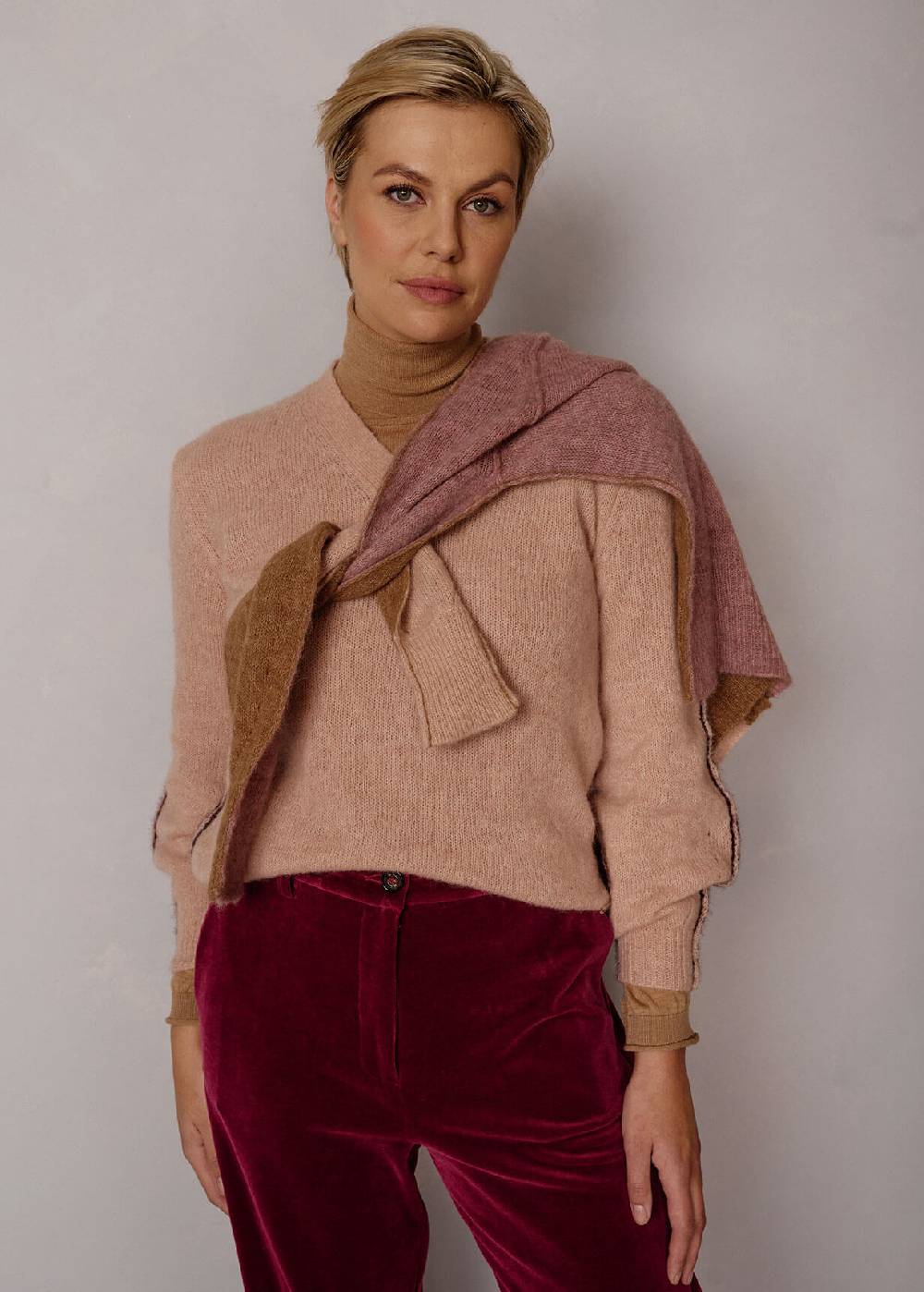 Luis Trenker Pullover lavorato a maglia con effetto color block Luwissal Vendite Flash