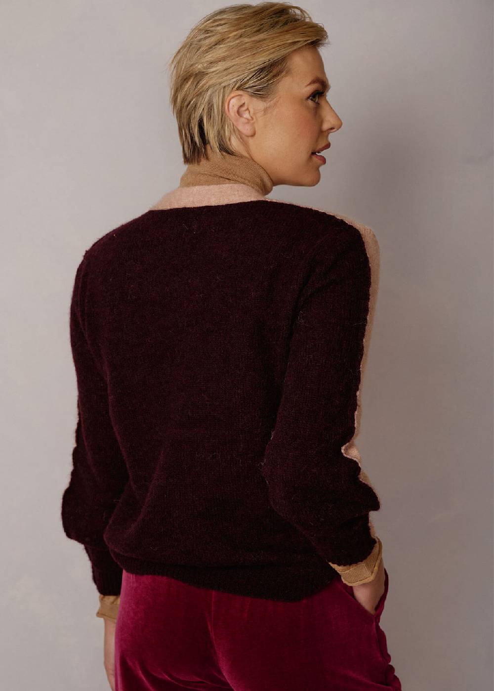 Luis Trenker Pullover lavorato a maglia con effetto color block Luwissal Vendite Flash