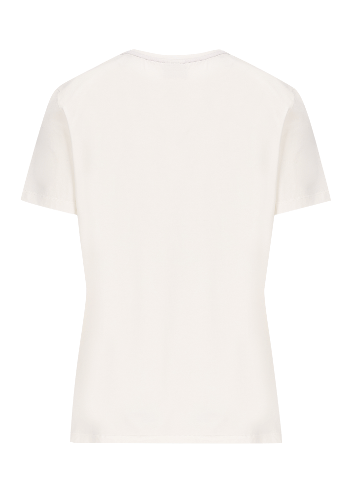 Luis Trenker T-shirt con scritta "Lebensfreude" Soddisfazione Garantita