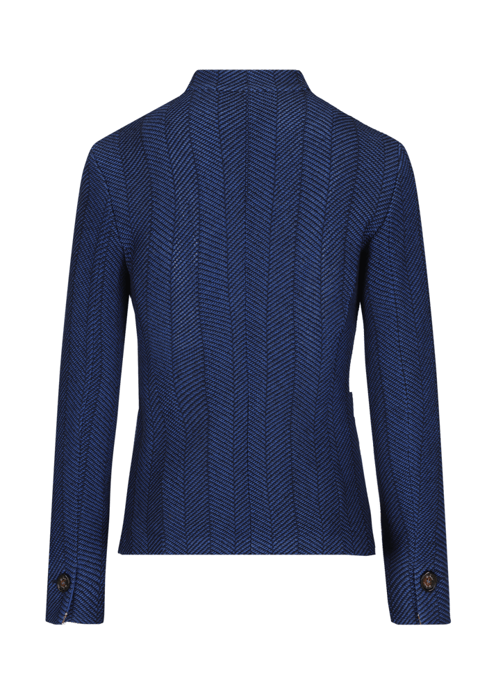 Luis Trenker Blazer con motivo a spina di pesce modello Luranda Sconto