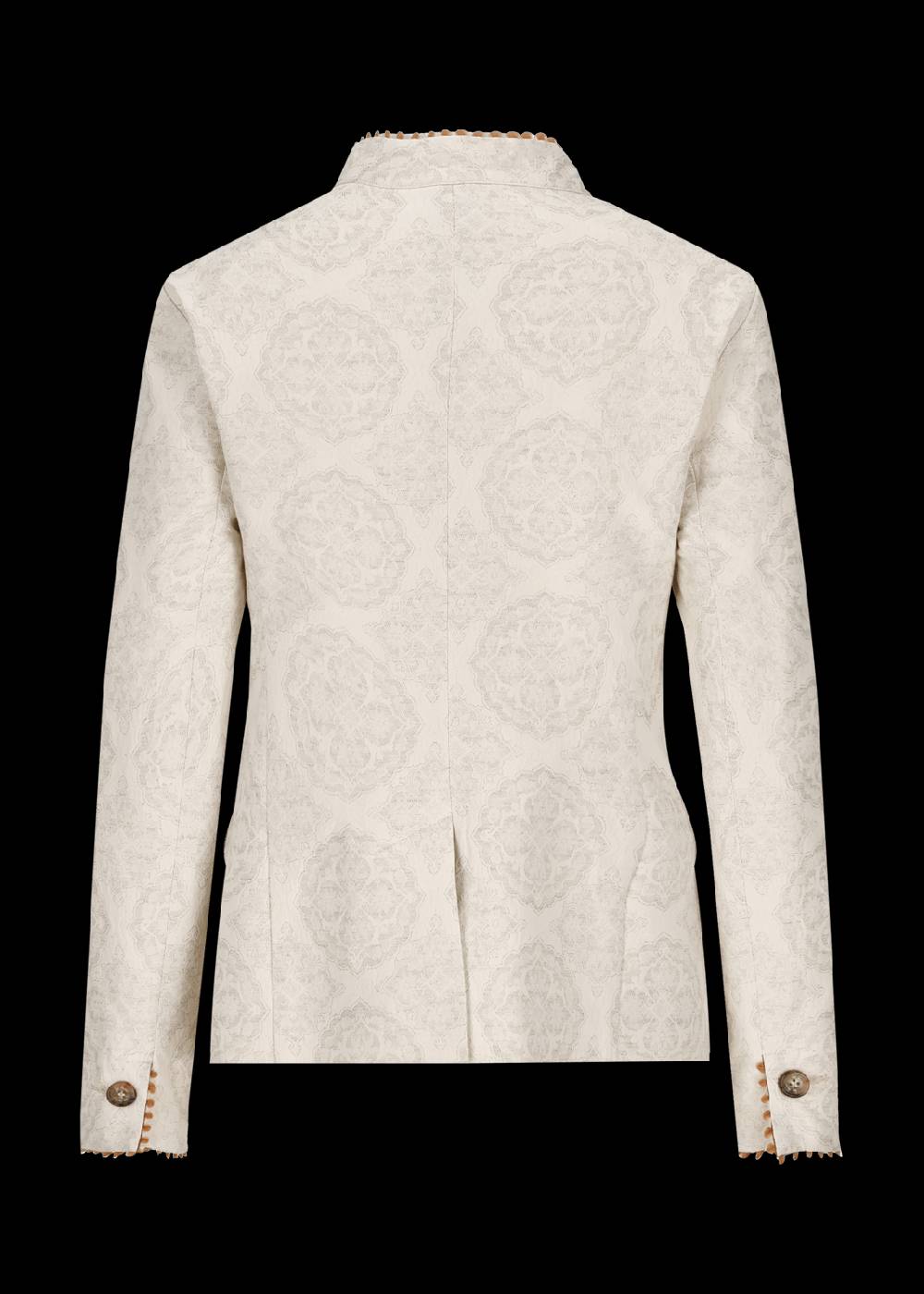 Luis Trenker Blazer in tessuto jacquard con motivo floreale modello Luranda Offerta