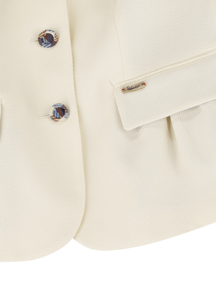Luis Trenker Blazer in piqué di cotone elasticizzato modello Lurosina Offerte