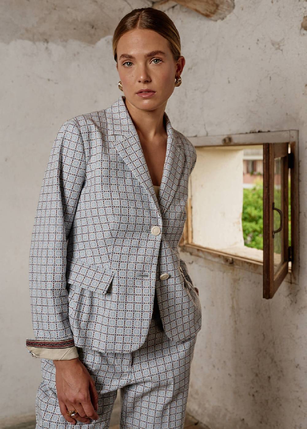 Luis Trenker Blazer in cotone jacquard modello Luramona 2025