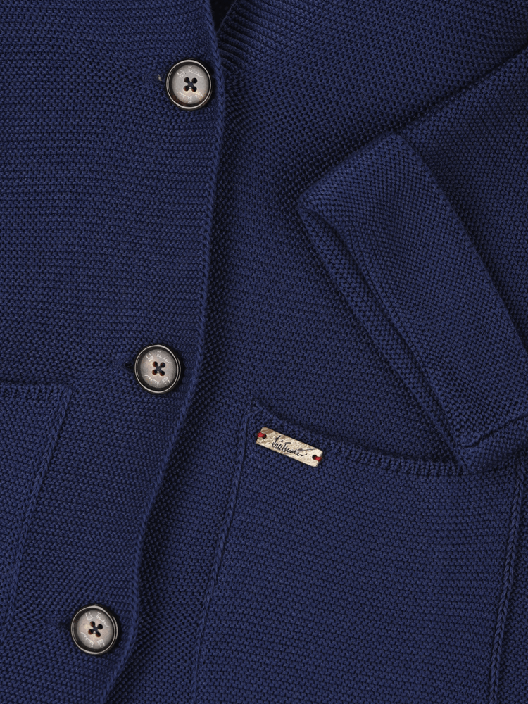 Luis Trenker Cardigan in maglia con profondo scollo a V modello Lualice In Linea