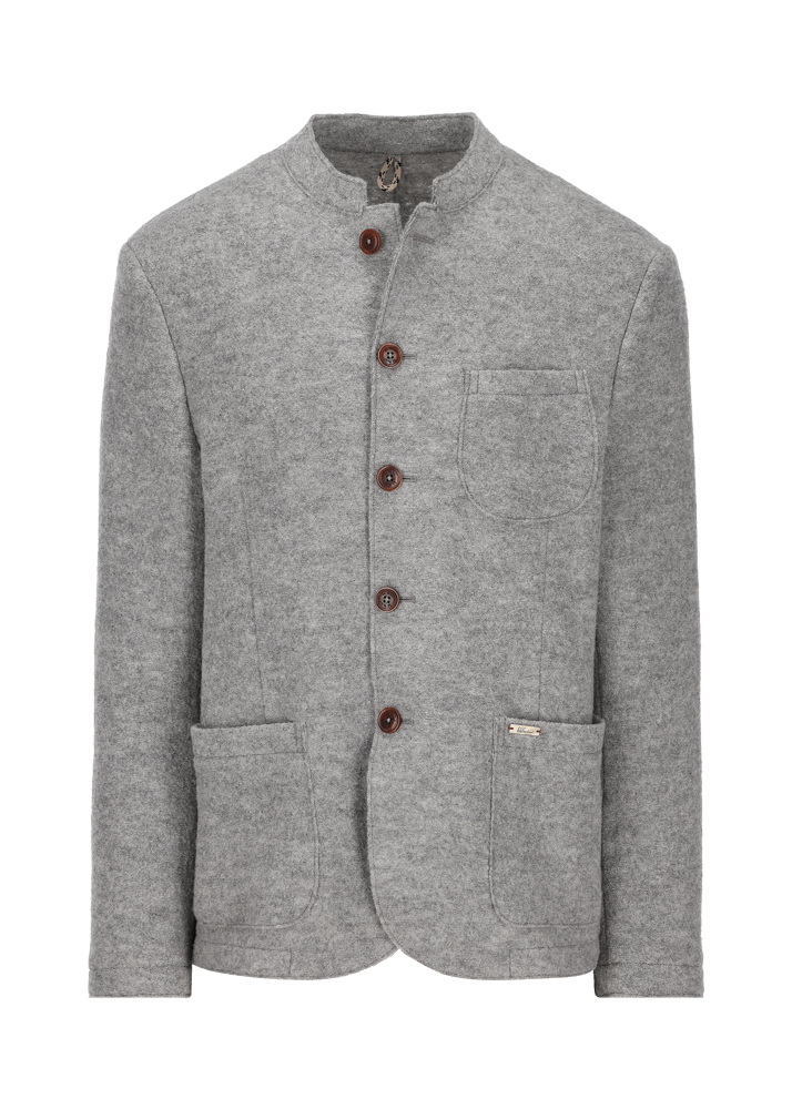 Luis Trenker Blazer in lana follata con cuciture a taglio vivo Luigis
