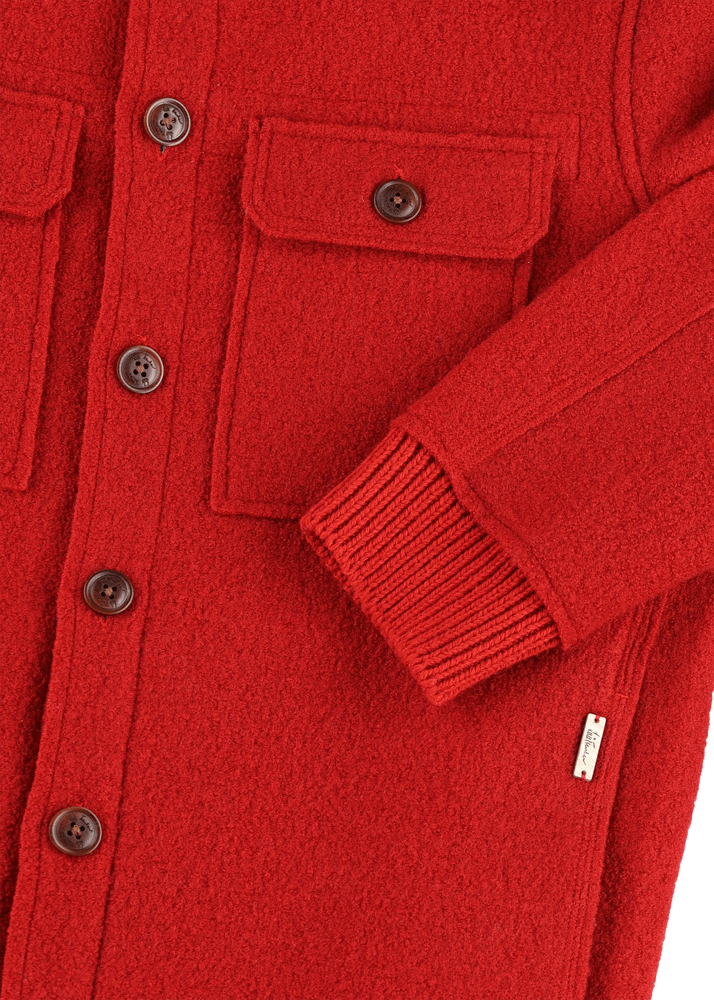 Luis Trenker Giacca camicia in lana follata Lustanley Promozione