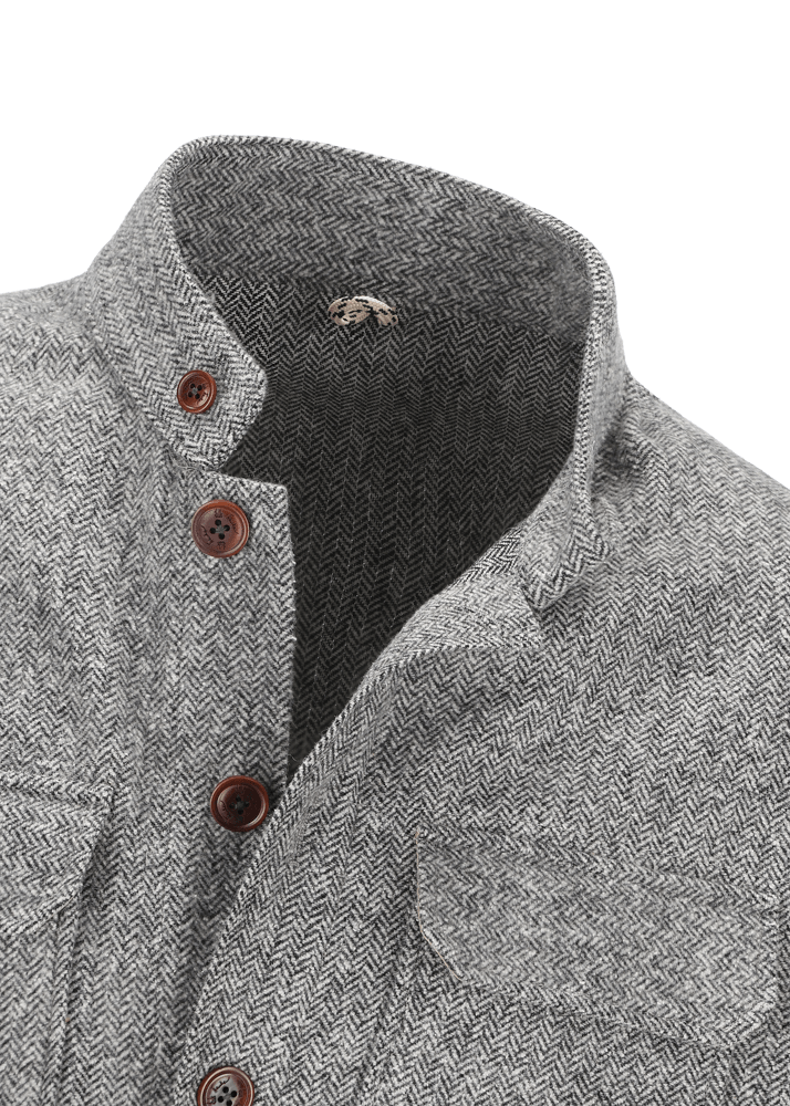 Luis Trenker Giacca camicia con maniche lavorate a maglia Luolly Qualità Garantita