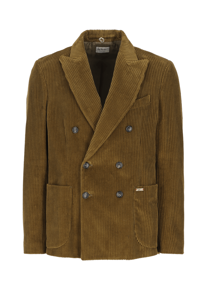 Luis Trenker Blazer in velluto a coste con collo a revers Lusimone Latest stili