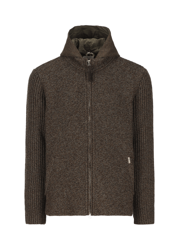 Luis Trenker Cardigan in misto lana merino Luwallace Sottocosto