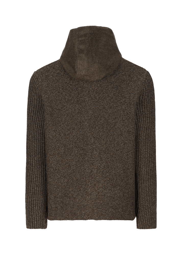 Luis Trenker Cardigan in misto lana merino Luwallace Sottocosto