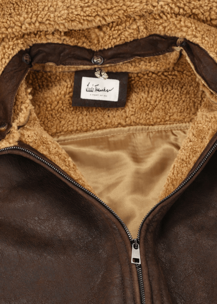 Luis Trenker Cardigan con parte anteriore in pelle Luwallace Enormi sconti