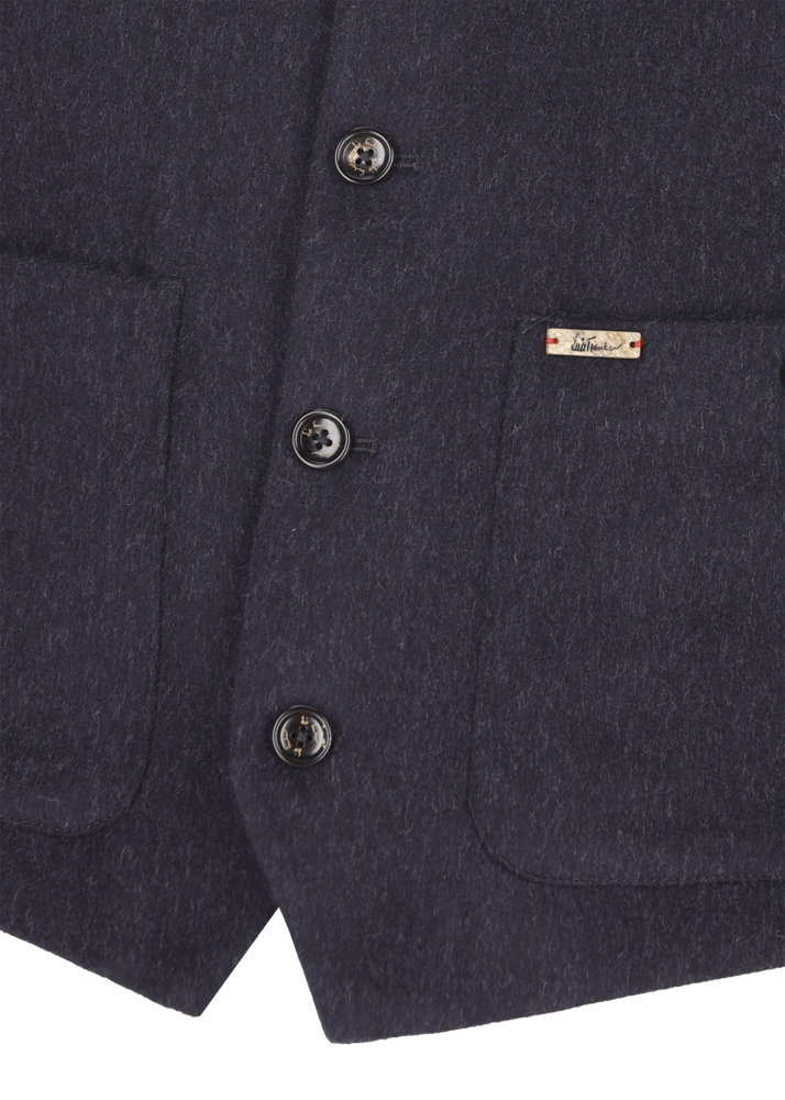 Luis Trenker Gilet in loden con scollo rotondo Lusven Vendita Economica