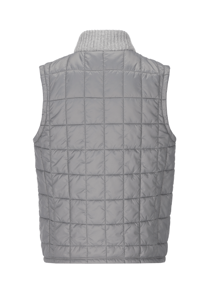 Luis Trenker Gilet in nylon con collo lavorato a maglia Lugus Negozio