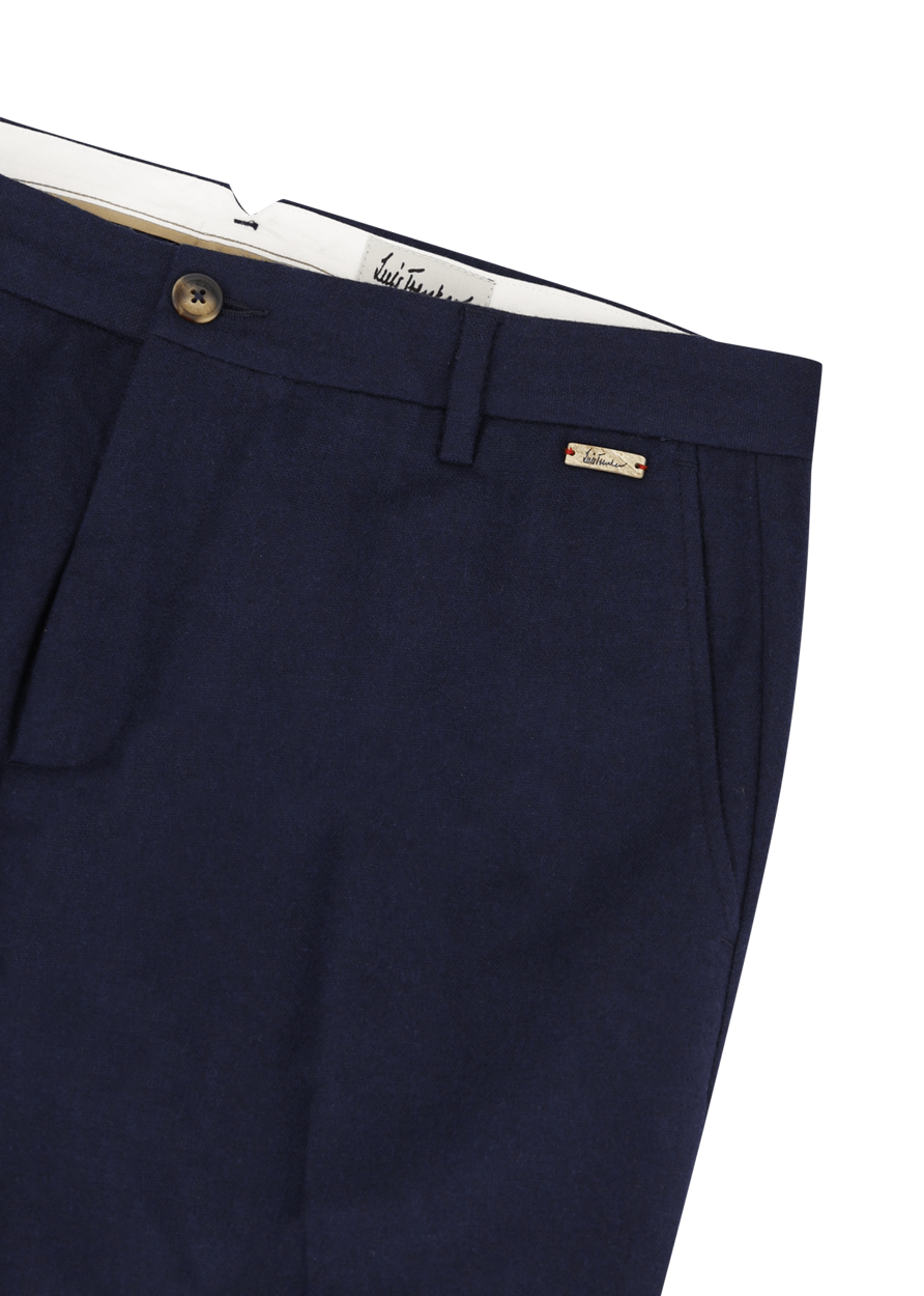 Luis Trenker Pantaloni chino in flanella di lana Lubruneu Qualità Garantita
