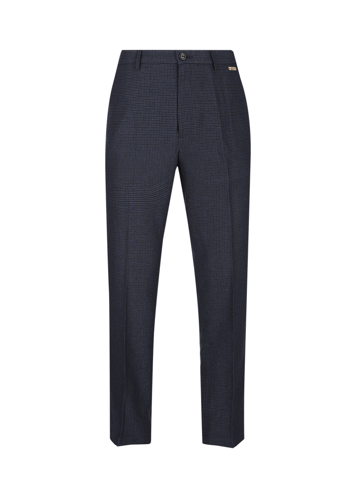 Luis Trenker Pantaloni chino con motivo pied-de-poule Lubogi